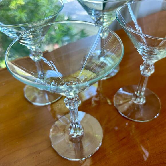 Vintage Libbey Stardust Martini Glasses Set of 4 – 6.5 oz - Picture 2 of 11